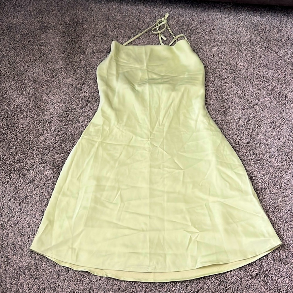 Abercrombie and Fitch Slip Dress - light green